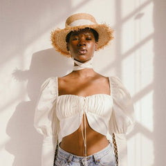 Boho Hat, Sun Hat, Beach Hat, Friged Wide Brim Straw Hat, Sweet