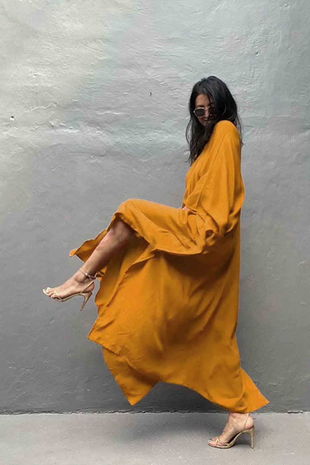 Boho Maxi Dress, Beach Dress, Kaftan Zaynab in Red, Blue, White and Yellow