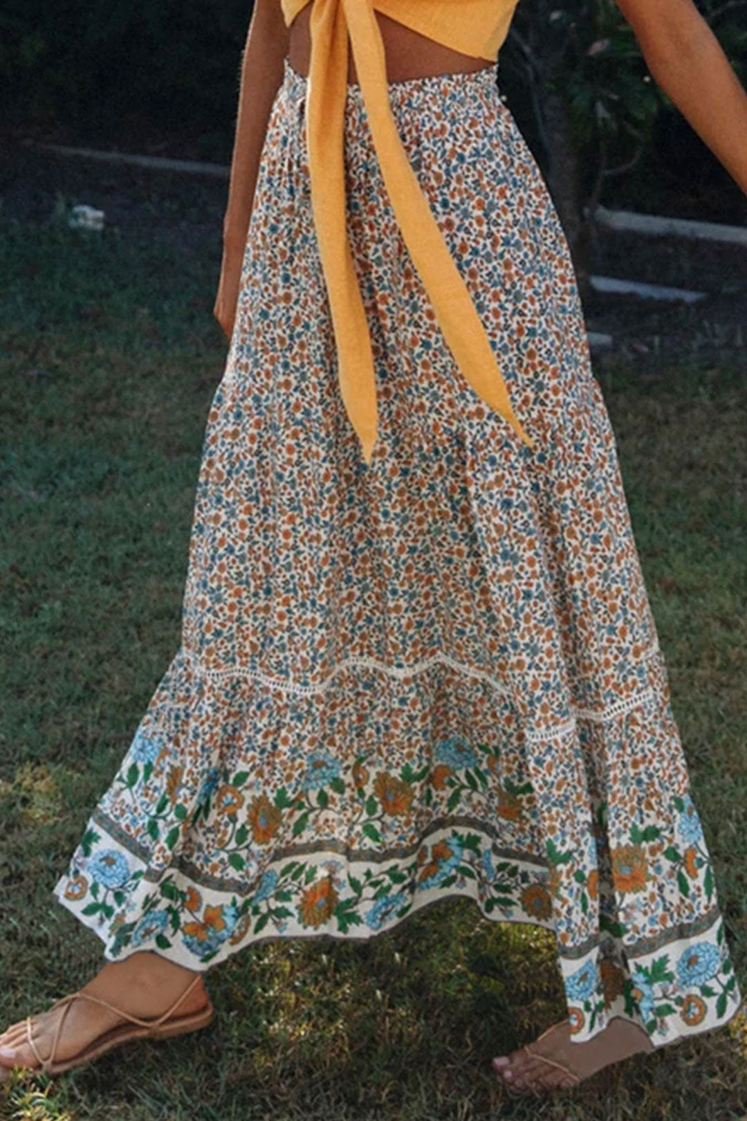 Boho Skirt, Hippie Skirts, Maxi Skirt, Red Crimson