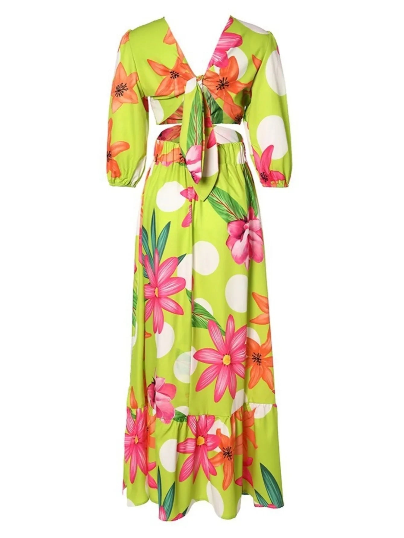 Camisole Vintage Floral Print Maxi Dress