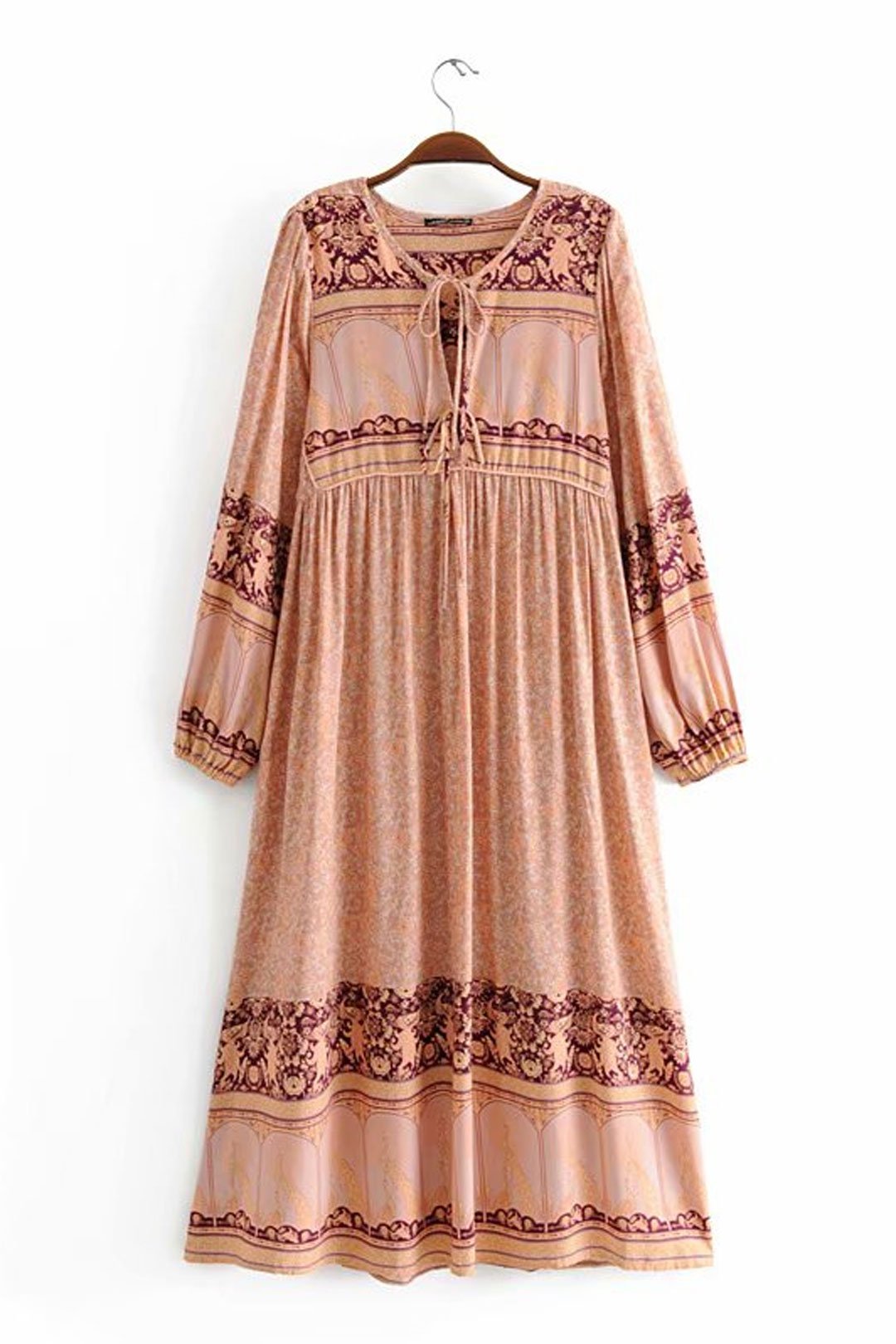 Gown Dress, Boho Maxi Dress, Loose Dress, Sahara in Dusty