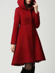 Women's Dresses Solid Pocket Long Sleeve Hooded Dress