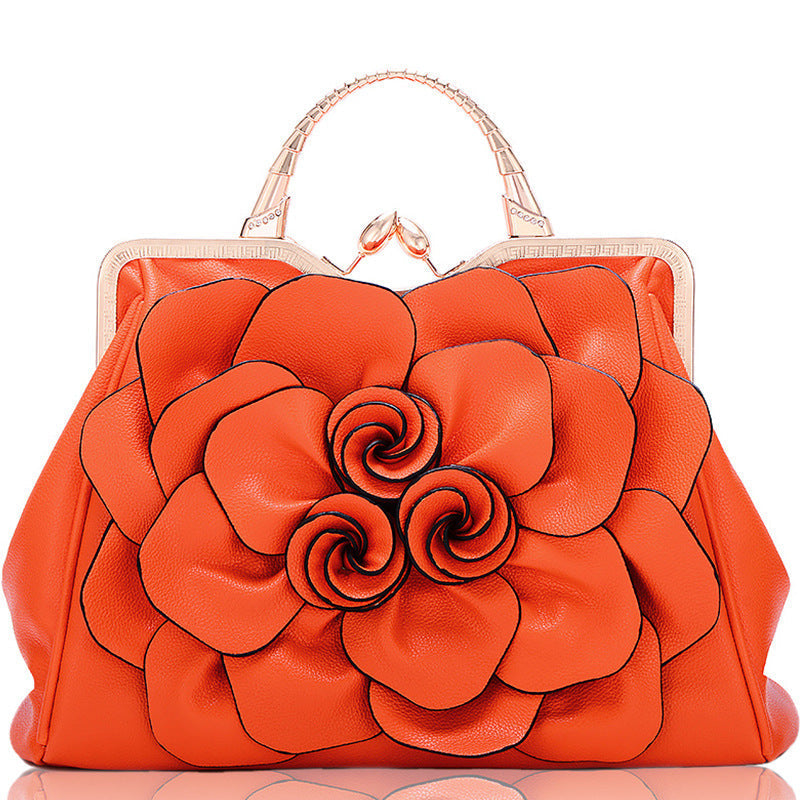 Women's Rose Flower Fashion Casual Shoulder Shoulder Bags