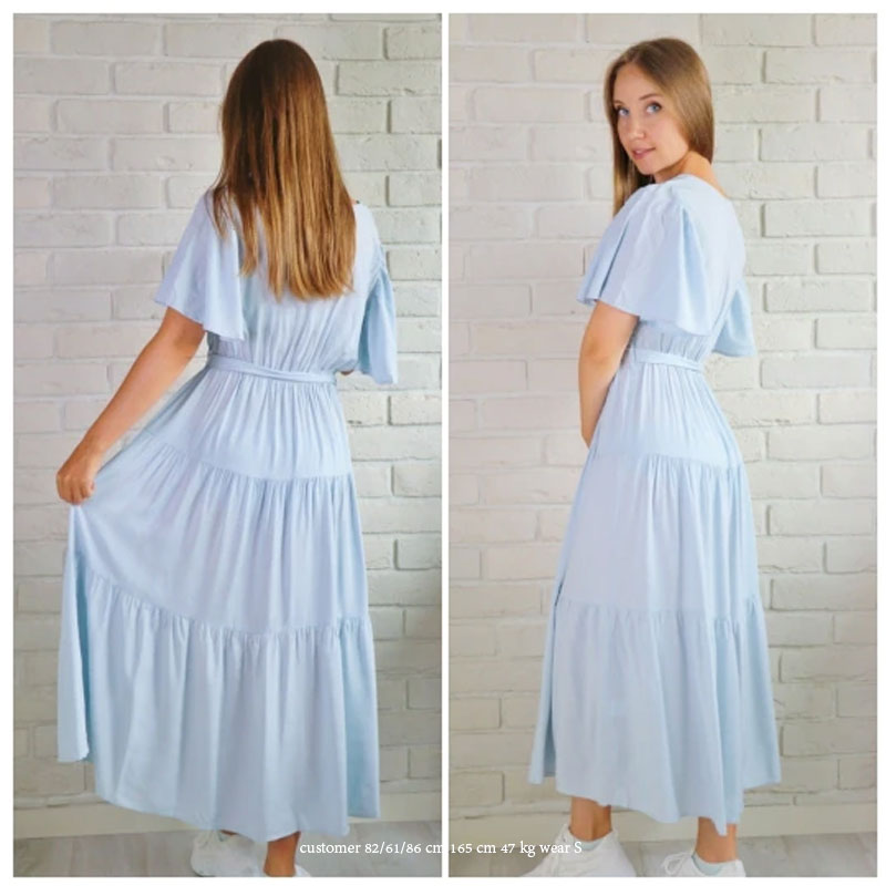 Boho Maxi Dress, Sundress, Kiara in Royal Blue