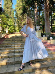 Boho Maxi Dress, Sundress, Kiara in Royal Blue