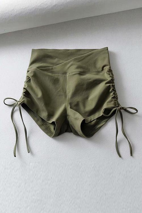 Drawstring V Waist Shorts