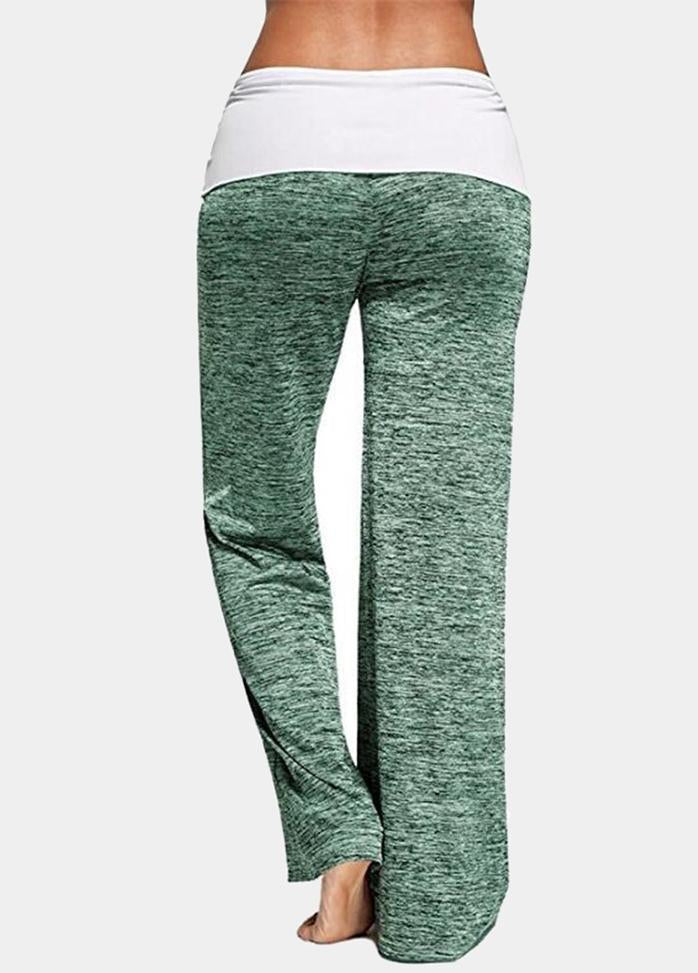 Lacing Patchwork Loose Pants