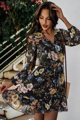 Boho Mini Dress Hannah in Black