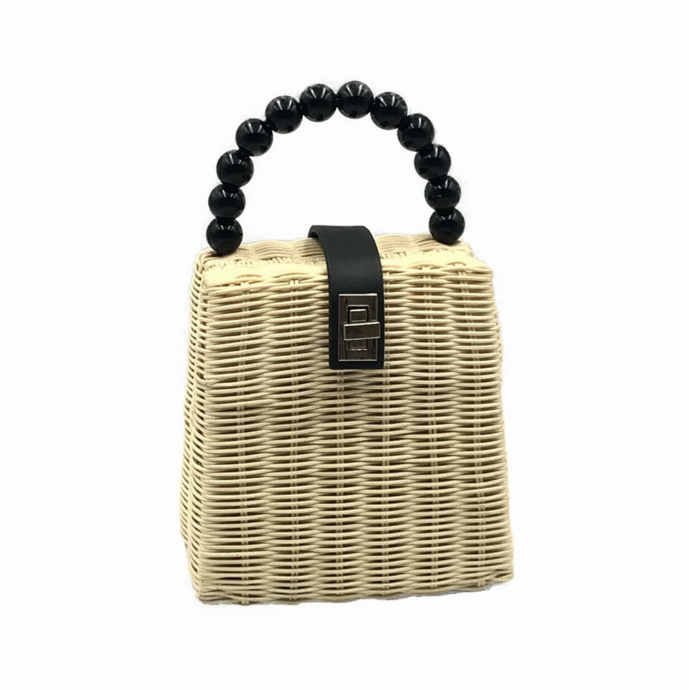 Rattan Weave Portable Shoulder Hand-woven Shoulder Bags