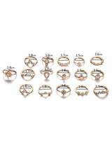 Rhinestone Ring Set