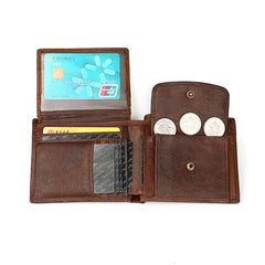 Retro Horse Cowhide Men's Leather Purse
