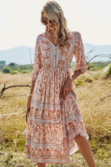 Boho Maxi Dress, Sundress, Lily-Rose in Orose