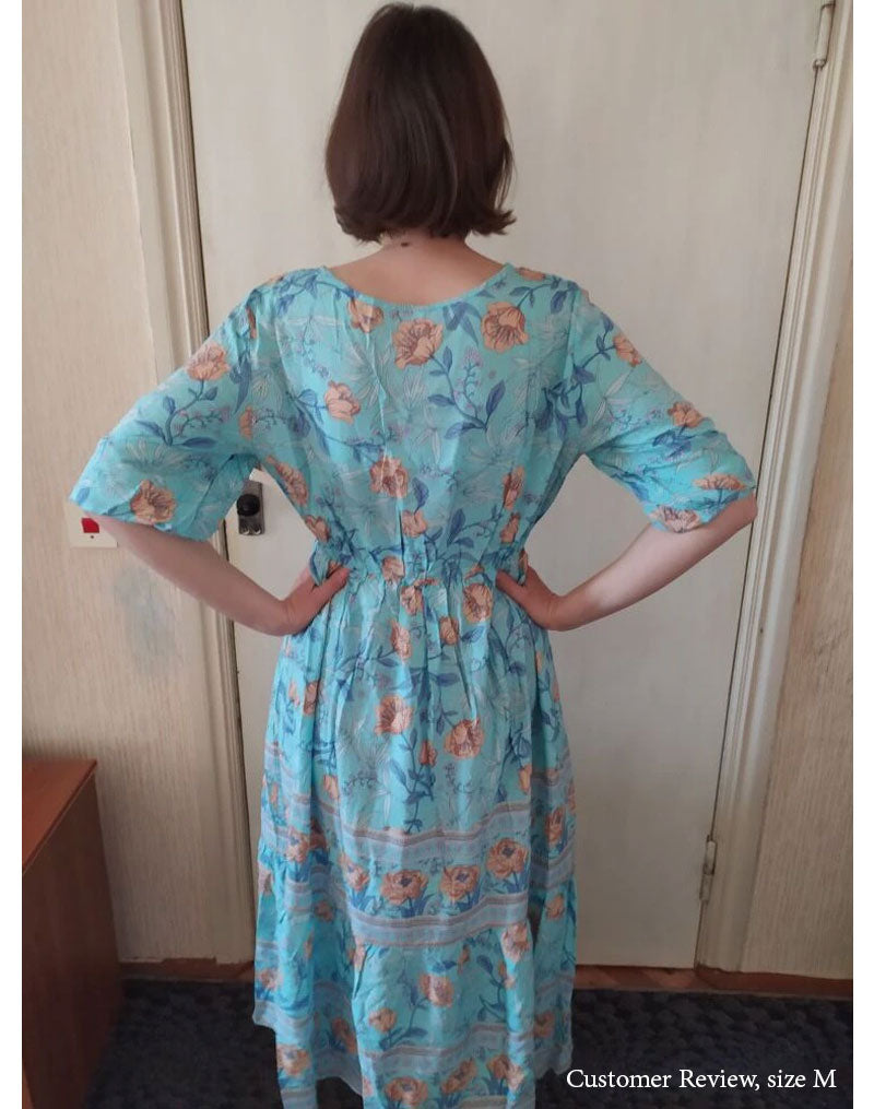 Boho Maxi Dress, Sundress, Lily-Rose in Pink