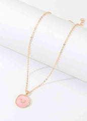 Fashion Alloy Star Moon Necklace Double Pendant