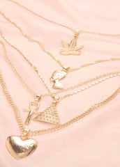 Egyptian Pharaoh Queen Pyramid Clavicle Necklace