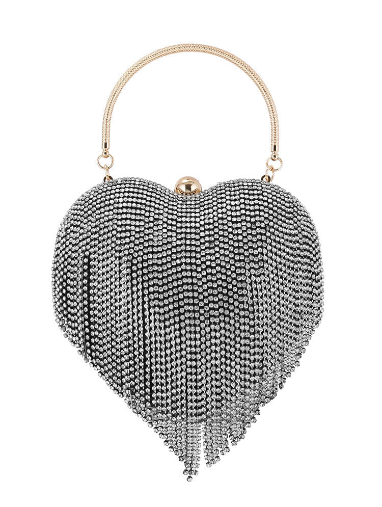 Evening Women's Banquet Party Dress Heart Shape Handbags