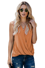Sleeveless V Neck Tank Tops