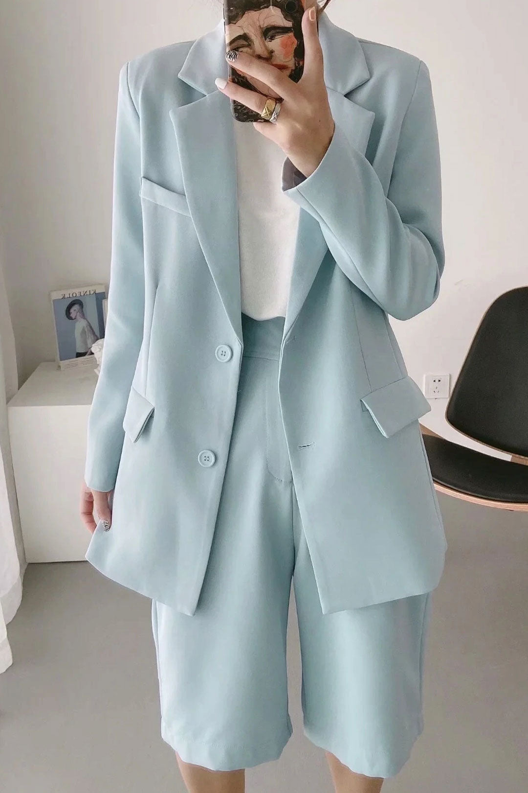 Vintage 2 Pieces Set, Matching Blazer and Shor
