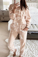 Print Hoodie Pants Set