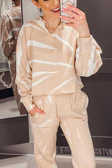 Print Hoodie Pants Set
