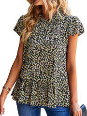 Women's T-Shirts Temperament Fashion Floral Casual T-Shirt
