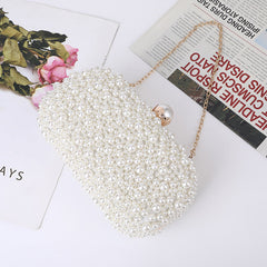 Pearl Soft Surface Women's Shoulder Small Square Evening Shoulder Bags