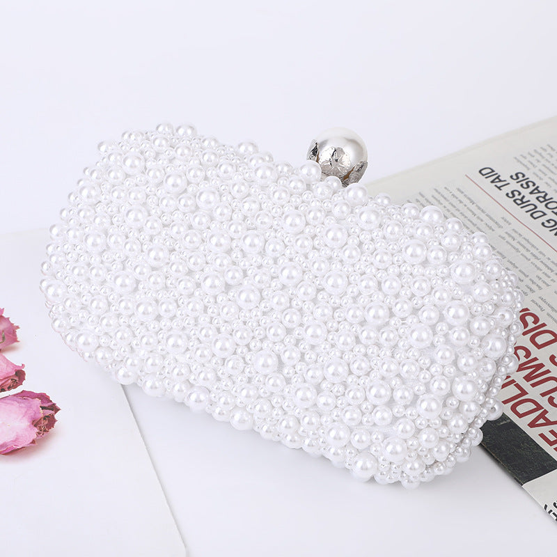 Pearl Soft Surface Women's Shoulder Small Square Evening Shoulder Bags