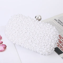 Pearl Soft Surface Women's Shoulder Small Square Evening Shoulder Bags