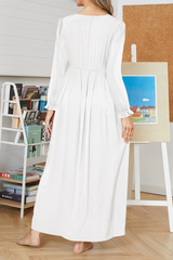 Fashion Solid Lace V Neck Straight Dresses