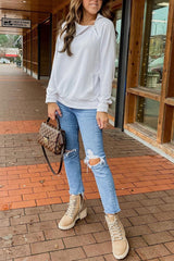 Fashion Casual Solid Zipper Zipper Collar Tops