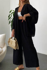 Fashion Casual Three Quarter Two Pieces(3 Colors)