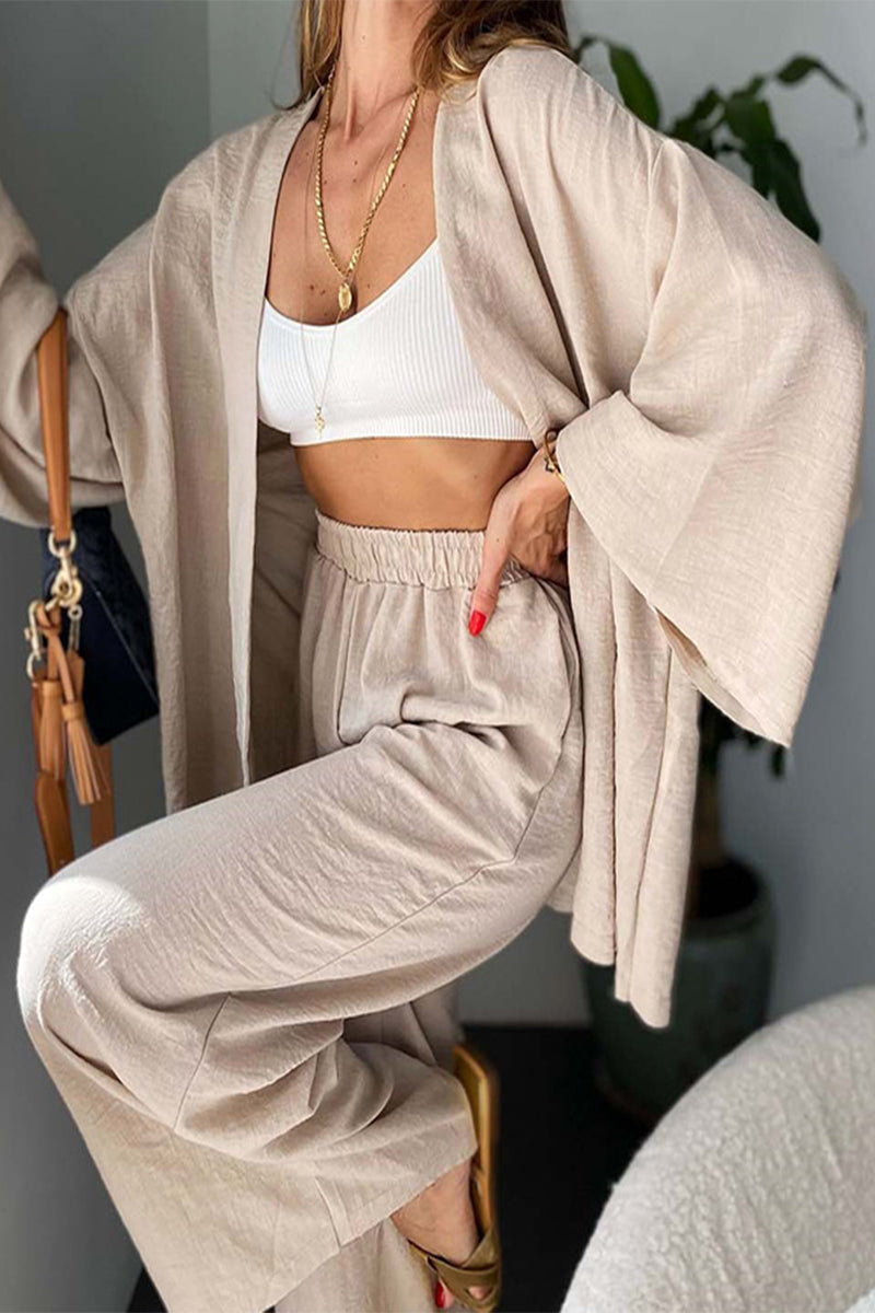 Fashion Casual Three Quarter Two Pieces(3 Colors)