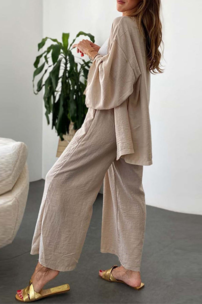 Fashion Casual Three Quarter Two Pieces(3 Colors)