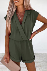 Casual Solid Solid Color V Neck Loose Jumpsuits(7 Colors)