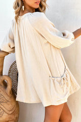 Casual Simplicity Solid Pocket V Neck Loose Jumpsuits