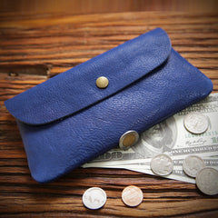 Retro Handmade Long Men's Ultra-thin Layer Cowhide Leather Large Student Simple Purse