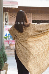 Boho Robe, Kimono Robe,  Beach Cover up, Gold Tiger