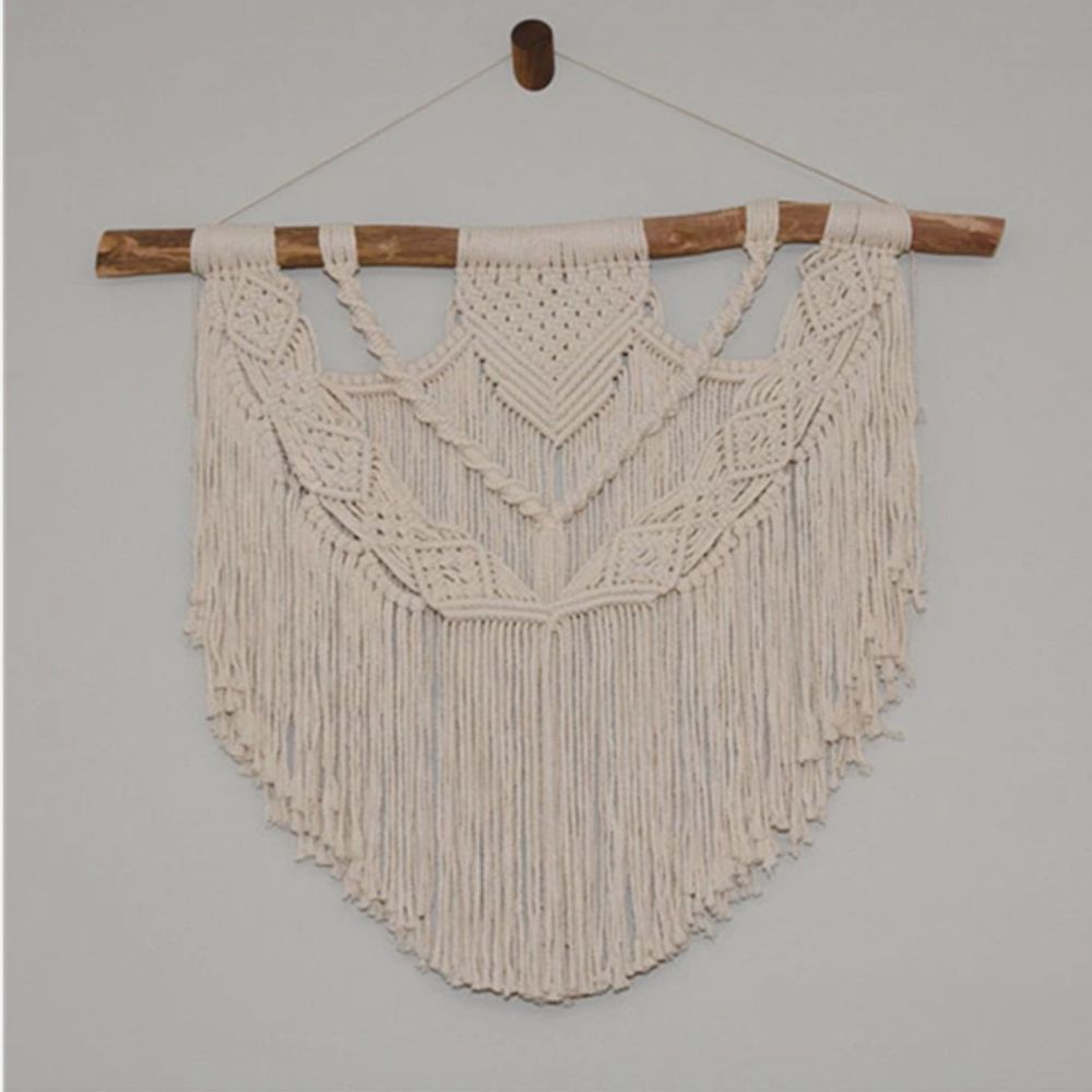 Boho Macrame Wall Hanging - Handcrafted Handwoven Tapestry - Bohemian Home Decor Ansel