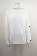 Round Neck Long Sleeve Loose Sweater Top