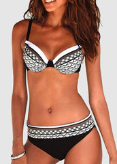 Geometric Printed Bikini Set