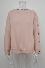 Round Neck Long Sleeve Loose Sweater Top