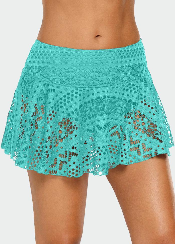 Lace High Waist Swim Shorts