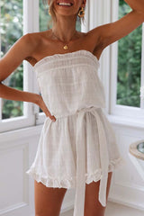 Ruffled Cotton Jumpsuit(2 colors)