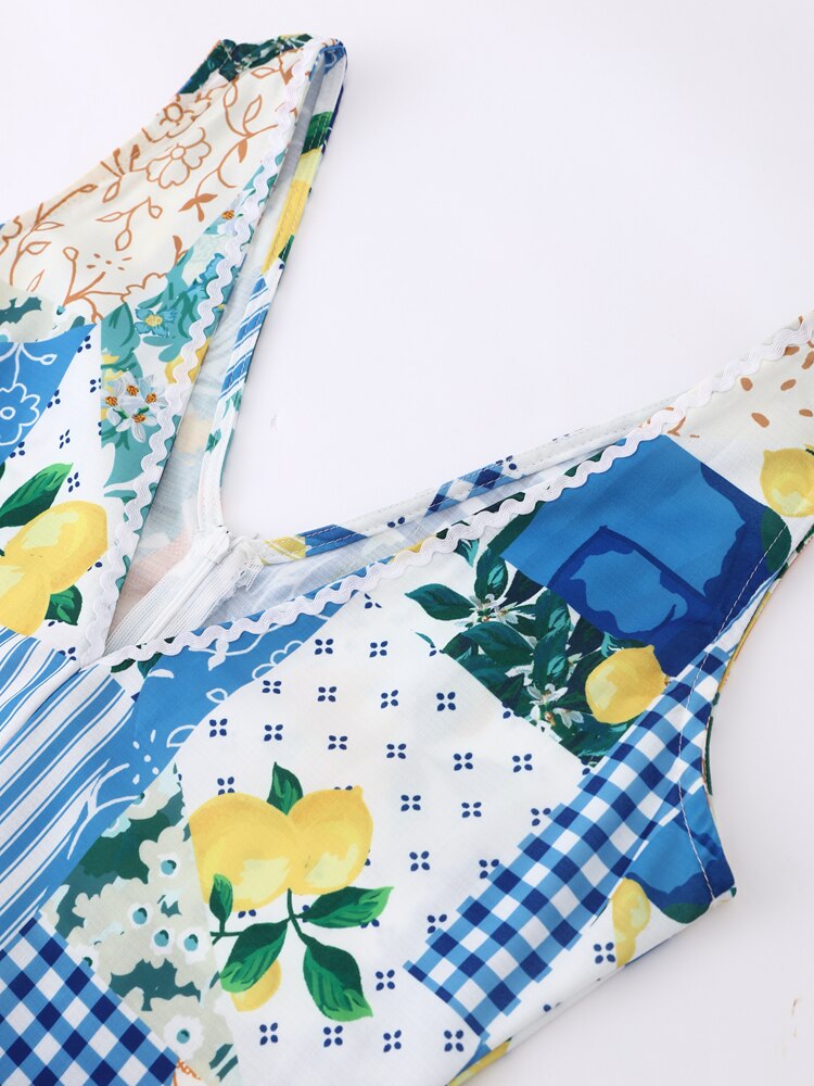 Boho Beach Dress - Printed Summer Dress for Your Holiday Getaway Hannah