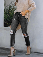 Denim Ripped Casual Jean Pant