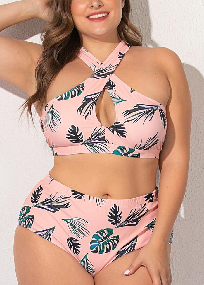 Greenery Printed Bikini Set