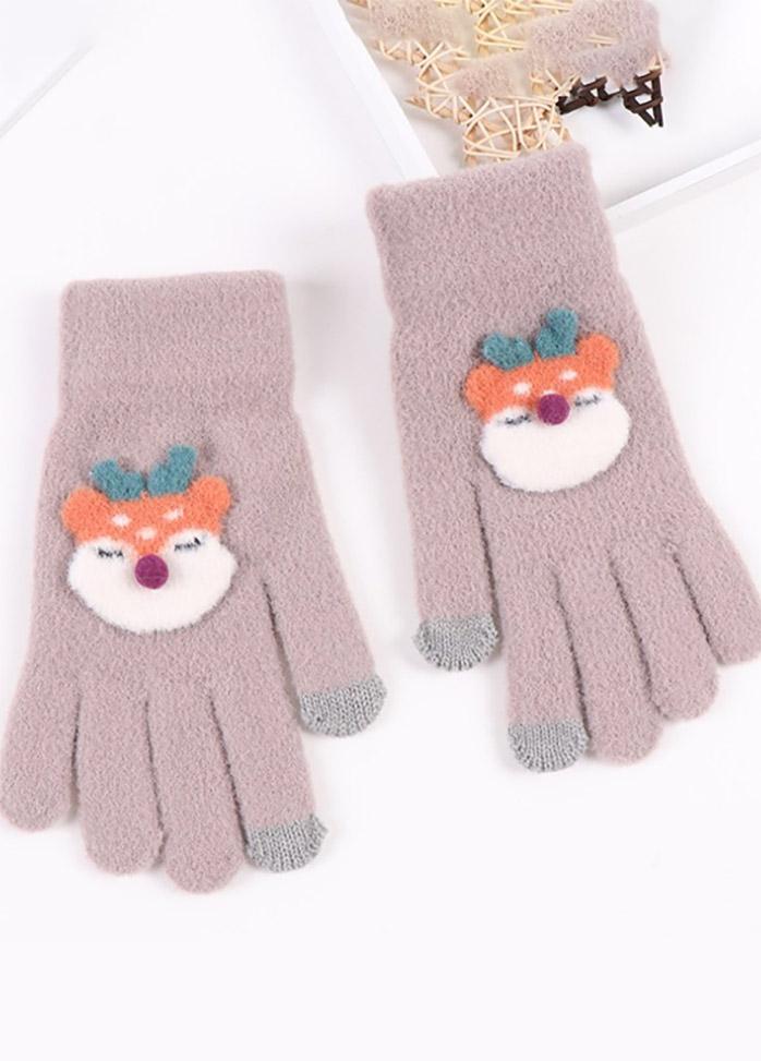 Cartoon Fox Plush Gloves