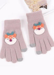 Cartoon Fox Plush Gloves