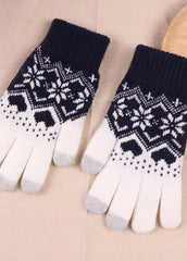 Cartoon Pattern Warm Gloves