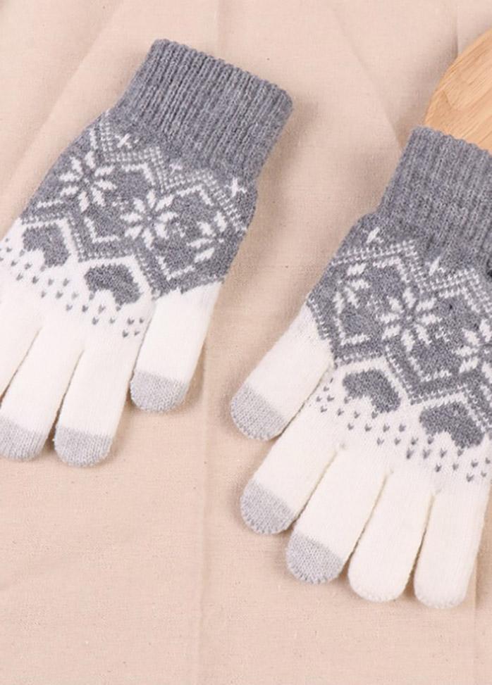 Cartoon Pattern Warm Gloves